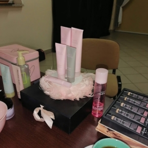 Kosmetyki, z których uczestniczki korzystały podczas spotkania